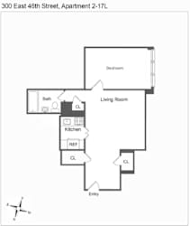 L Line 1 Bed 1 Bath