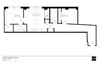 the floor plan of unit three in 13b