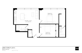 floor plan of the third level of the home