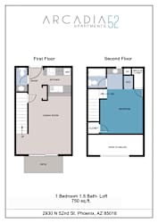 Floor Plan 1x1.5