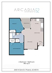Floor Plan 2x1b