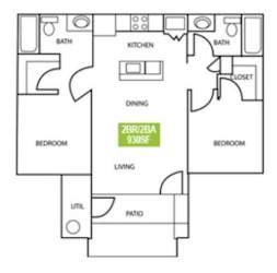 Floor Plan 2x2