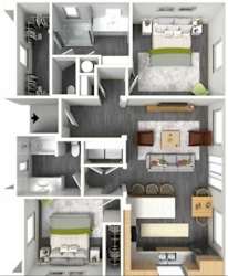 2 bed 2 bath 990 Sq. Ft. at Villas on Olive, Peoria, AZ