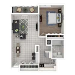 a 2132 sq ft floor plan  1 bedroom