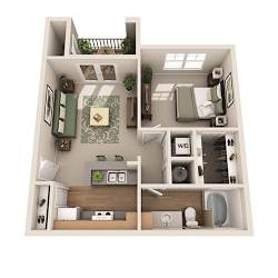 a 3d drawing of a103103 of a floor plan with
