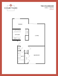 a floor plan of the colonnade