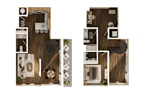 Maurice Floor Plan at The Walter Apartments, Omaha, 68106