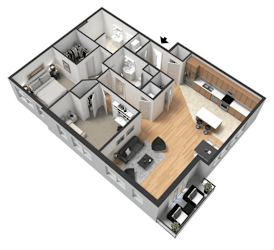 Eleanor Floor Plan at Centerline Apartments, Omaha