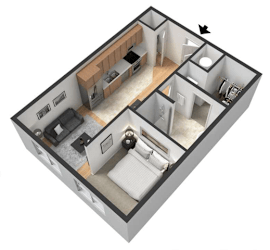 Katherine Floor Plan at Centerline Apartments, Omaha, NE
