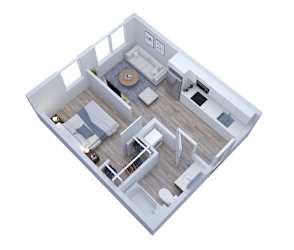 Windsor Floor Plan at Swivel Apartments, Nebraska, 68114