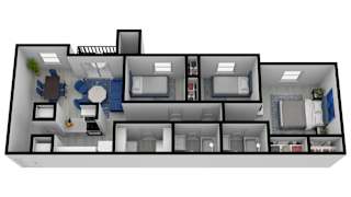a floor plan of a house