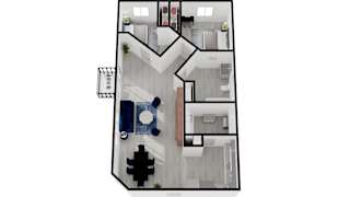 the floor plan of the apartments