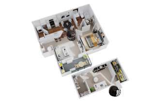bedroom floor plan an in 2d