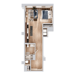 1 bed 1 bath at Oskamp Flats Apartments, Cincinnati