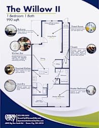 a floor plan of the willow ii