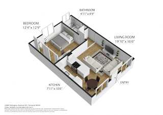 1 bed 1 bath at Arlington Square Apartment , Torrance