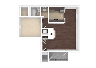 A2 Floor Plan at Rosewood at Colony Square, North Carolina