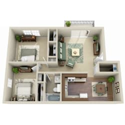 B1 Floor Plan at Channing, Fayetteville, NC