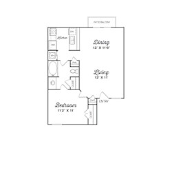 A1 Floor Plan at Lawson, Texas, 76109