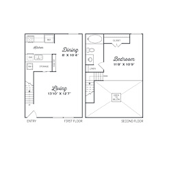 A2 Floor Plan at Lawson, Texas