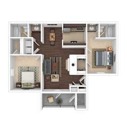 B1 Floor Plan at Henley, Fayetteville, 28311