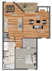 1 Bed/1 Bath