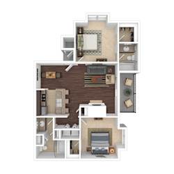 B1 Floor Plan at The Hampton, Fayetteville, 28311