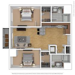 3 bedroom floor plan  the gallery residences  460 sq ft at Bluestone Flats, Duluth, MN, 55803