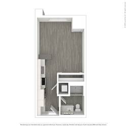 icipal floor plan  1 bedroom  1190 square feet  the integrative  at Vue at Bluestone, Duluth, MN, 55803
