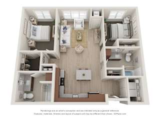 2 bed 2 bath X at The Landing at Amber Fields Apartments, Rosemount, MN