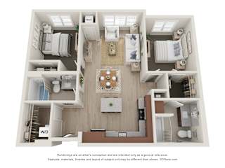 2 bed 2 bath Y at The Landing at Amber Fields Apartments, Rosemount, 55068