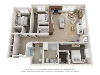 3 bed 2 bath S at The Landing at Amber Fields Apartments, Rosemount, Minnesota