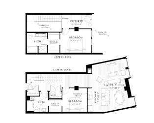 2+A Floor plan at Custom House, St. Paul, MN, 55101