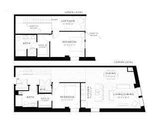 2+E Floor plan at Custom House, St. Paul, Minnesota