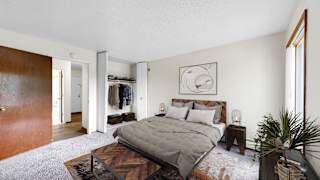 King Size Bedroom at Burnsville Parkway Apartments, Burnsville, Minnesota