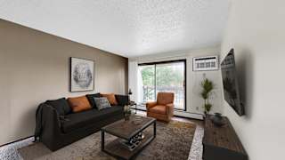 Small Living Room Design at Burnsville Parkway Apartments, Minnesota