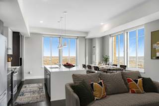Kitchen With Dining Area at Custom House, Saint Paul, MN, 55101