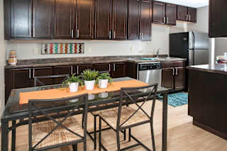 Fitted Kitchen With Island Dining at Shoreview Grand, Minnesota, 55126