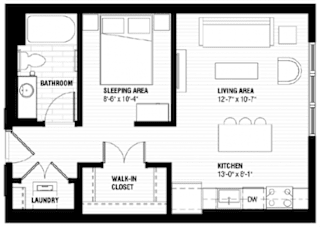 Providence Floor Plan at Third North Apartments, Minneapolis