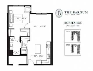 1BedHorseshoe1 at The Barnum Apartments, Minnesota