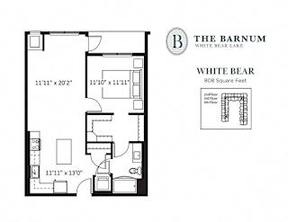 1BedWhiteBear1 at The Barnum Apartments, White Bear Lake