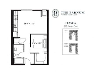 StudioItasca at The Barnum Apartments, Minnesota, 55110