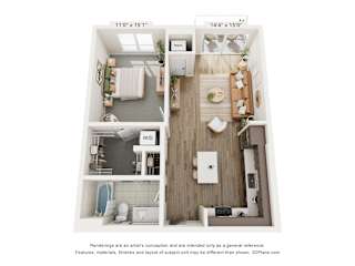 1 bed 1 bath G at Olivine Apartments, Victoria, MN, 55386