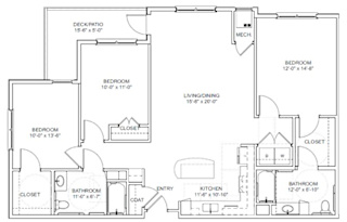 Wright II Floor Plan at The Edison at Avonlea, Lakeville Minnesota