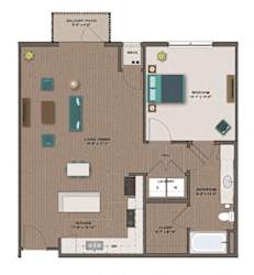 Gates Floor Plan at The Edison at Rice Creek I and II, Minnesota