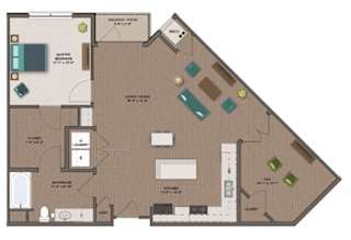 Hopper Floor Plan at The Edison at Rice Creek I and II, Shoreview, 55126