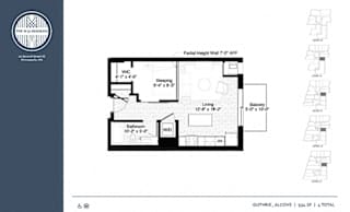 Guthrie Floor Plan at The M on Hennepin, Minnesota