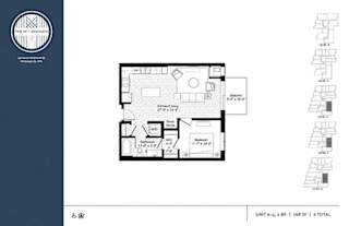 Nicollet Floor Plan at The M on Hennepin, Minnesota