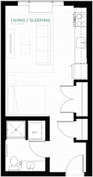Bayside Floor Plan at Viridium Apartments, Minneapolis, MN 55401