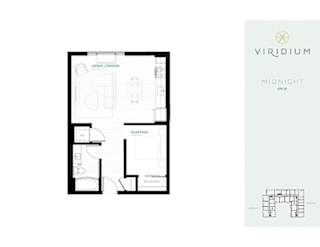 Midnight Floor Plan at Viridium Apartments, Minneapolis, 55401